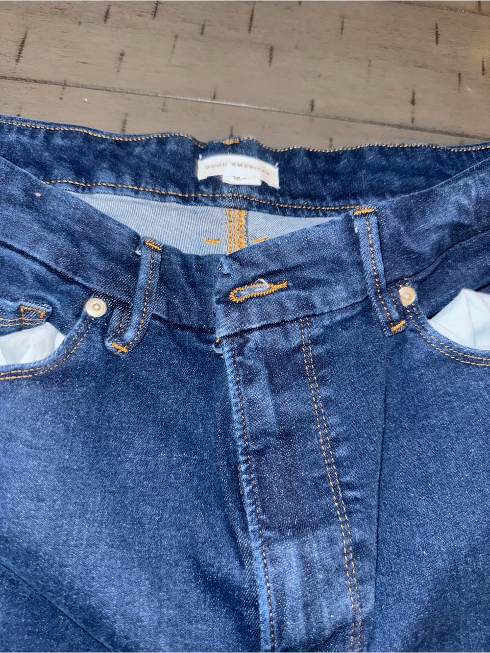 Good American Dark Blue High-Rise Skinny Jeans